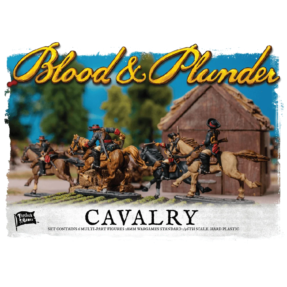 Blood & Plunder: Cavalry – 6 Multi-Part 28mm Hard Plastic Miniatures