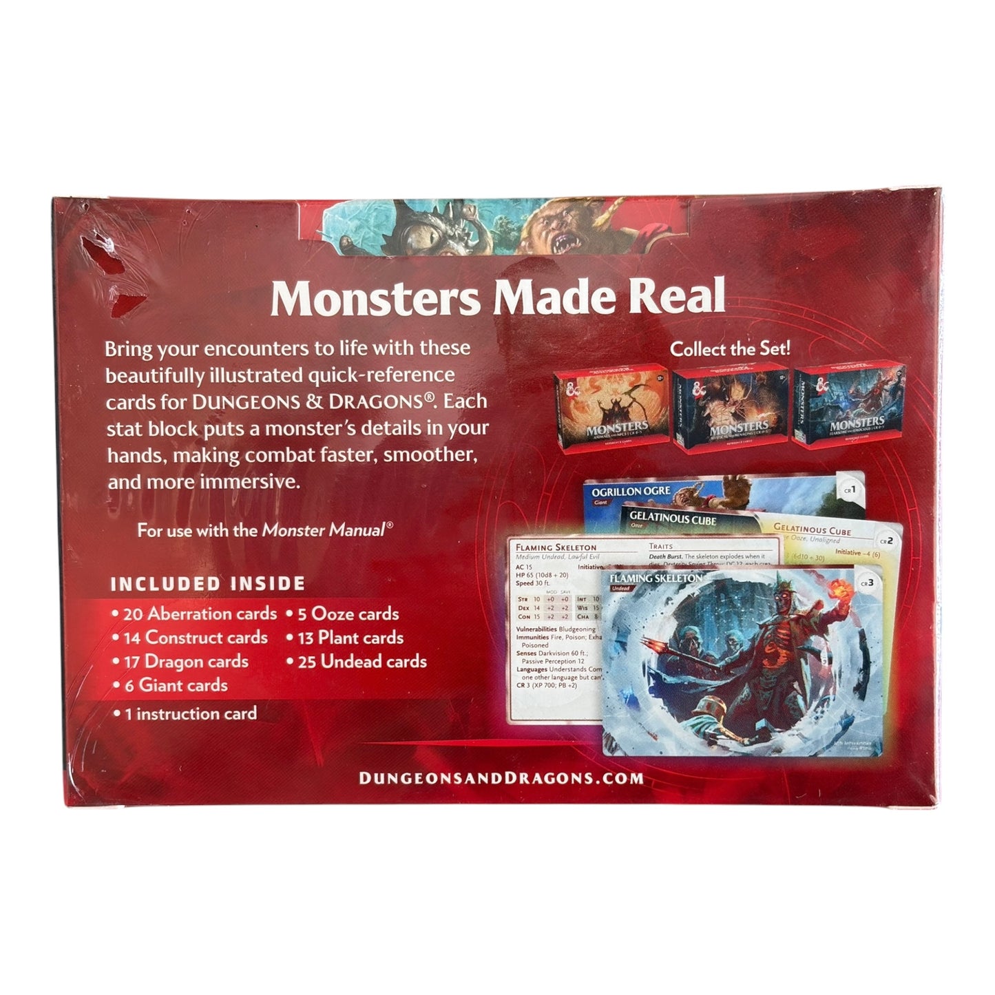 Dungeons & Dragons Monster Cards – Fearsome & Ferocious CR 0–5 Reference Cards