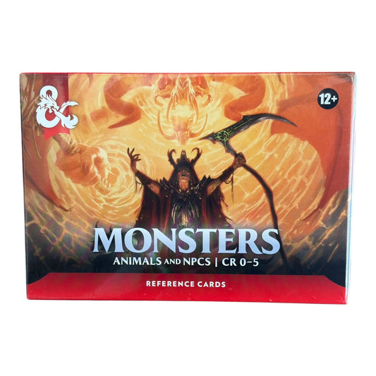 Dungeons & Dragons Monster Cards – Animals and NPCs CR 0–5 Reference Cards