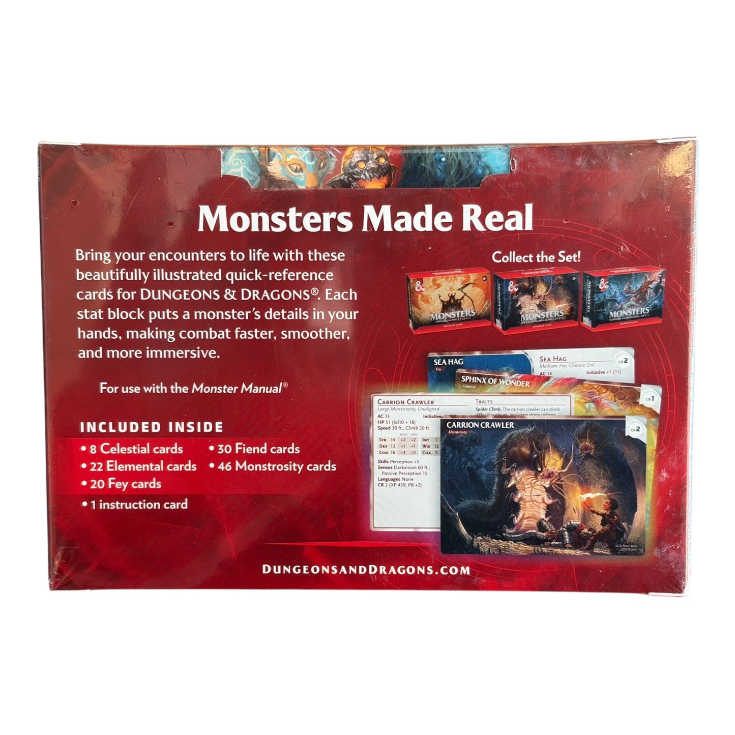 Dungeons & Dragons Monster Cards – Mystical & Menacing CR 0–5 Reference Cards