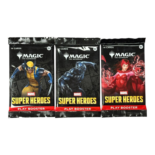 Magic The Gathering | Marvel Super Heroes – 3 Play Booster Packs