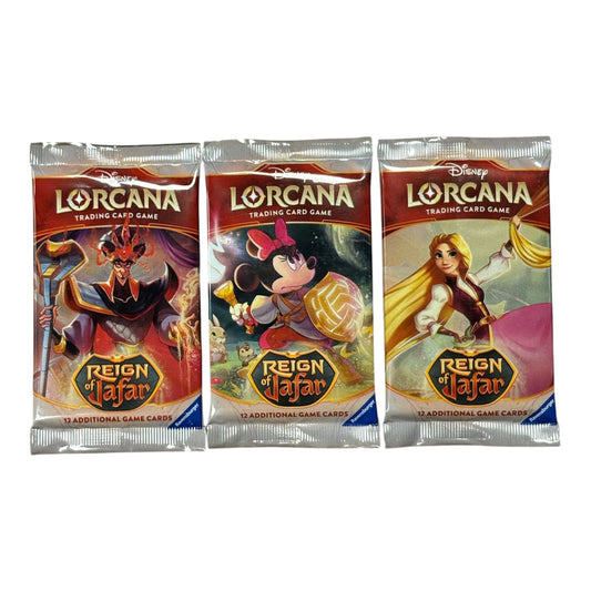 Disney Lorcana: Reign of Jafar Booster Packs x3 – Trading Card Game
