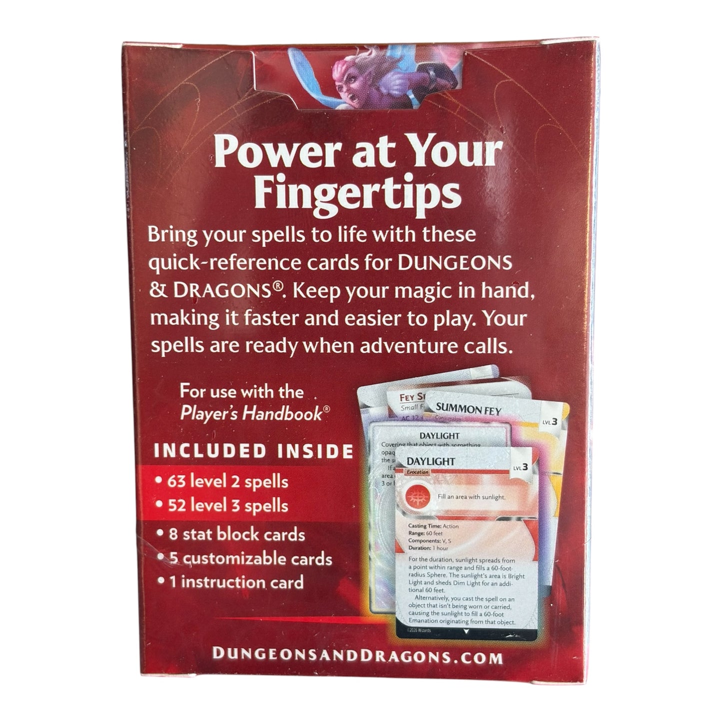 Dungeons & Dragons Spell Cards – Levels 2–3 Reference Cards