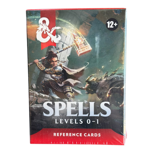 Dungeons & Dragons Spell Cards – Levels 0–1 Reference Cards