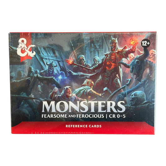 Dungeons & Dragons Monster Cards – Fearsome & Ferocious CR 0–5 Reference Cards